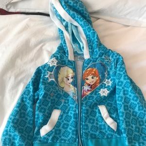 Toddler Girl’s Frozen Zip Up Jacket